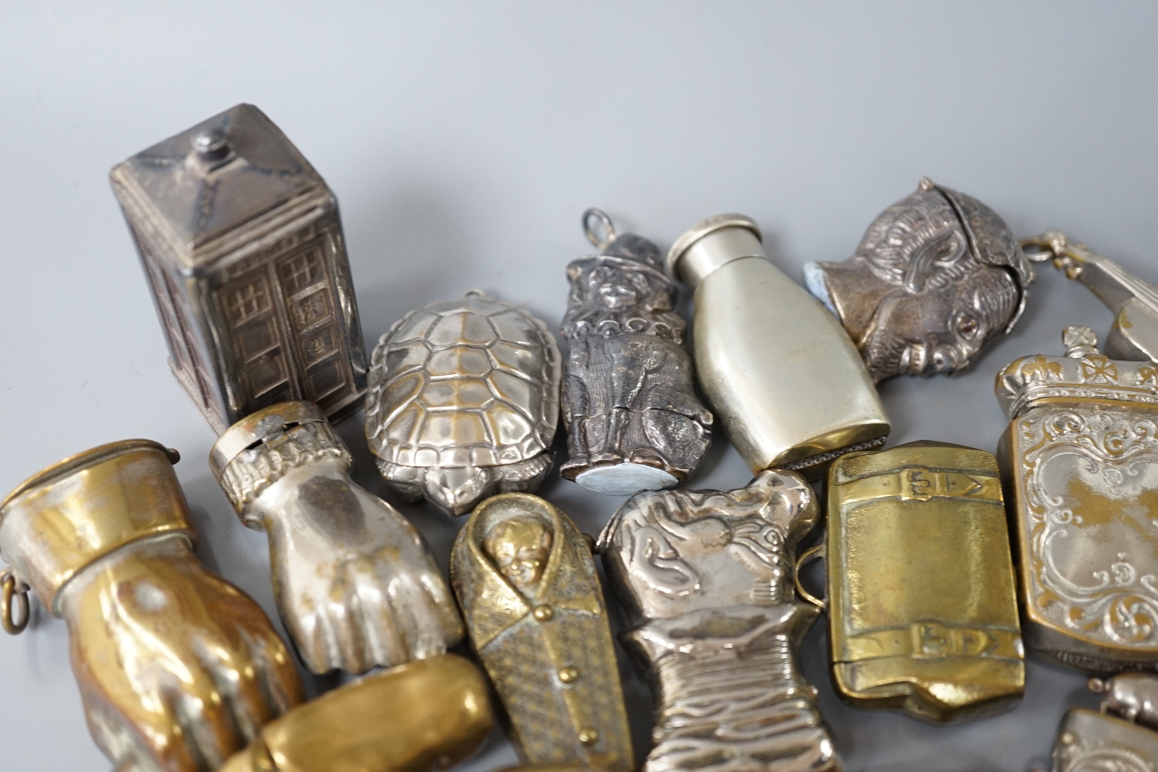 A collection of mostly 20th century novelty vestas